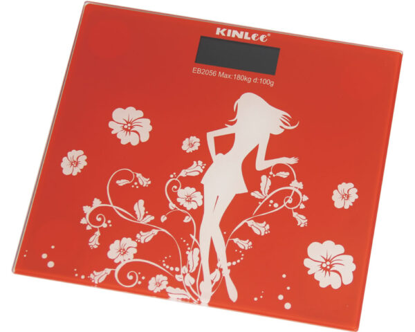 Tempered Glass Body Weight Monitor, Max 180Kg Capacity, Auto Calibration, LCD Display