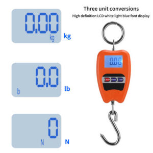 Portable Digital Suitcase Scale 50KG, Backlit Hanging Travel Weight Scale