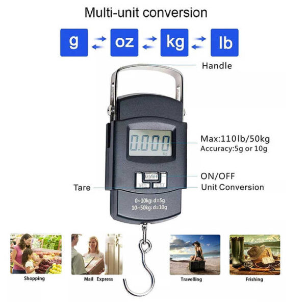 Portable Travel Weight Scale with LCD Display