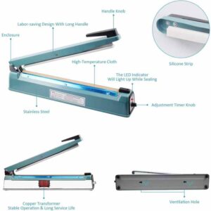 Snack Packaging Film Sealer, Manual Plastic Bag Impulse Sealing machine