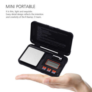 Portable Jewelry Gram Scale, 0.1g Accuracy Compact Digital Weighing Scale