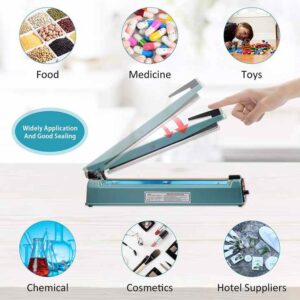 Plastic Bag Heat Sealer, Manual Impulse Sealing machine, Snack Packaging Equipment