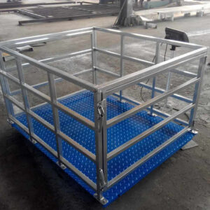 Heavy-Duty Farm Platform Scale, Electronic Livestock Weight System