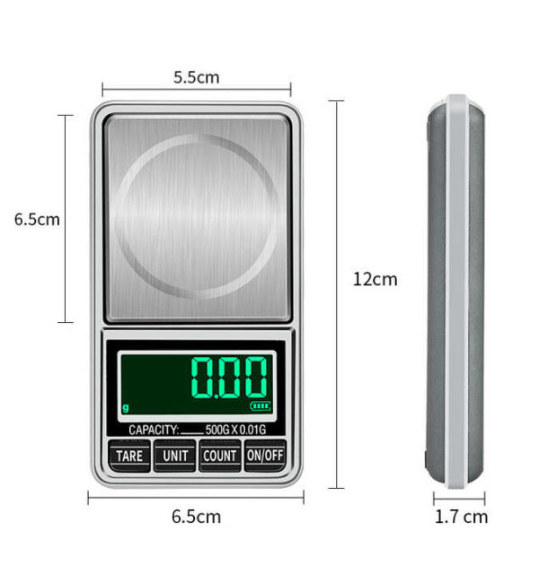 Professional Mini Gem Scale, 0.1g Readability, Compact Pocket Tool