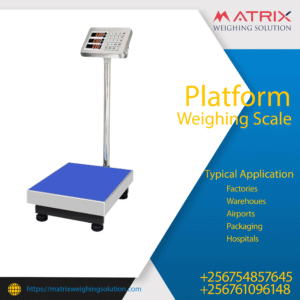 Platform Weighing scales calibration test in Uganda