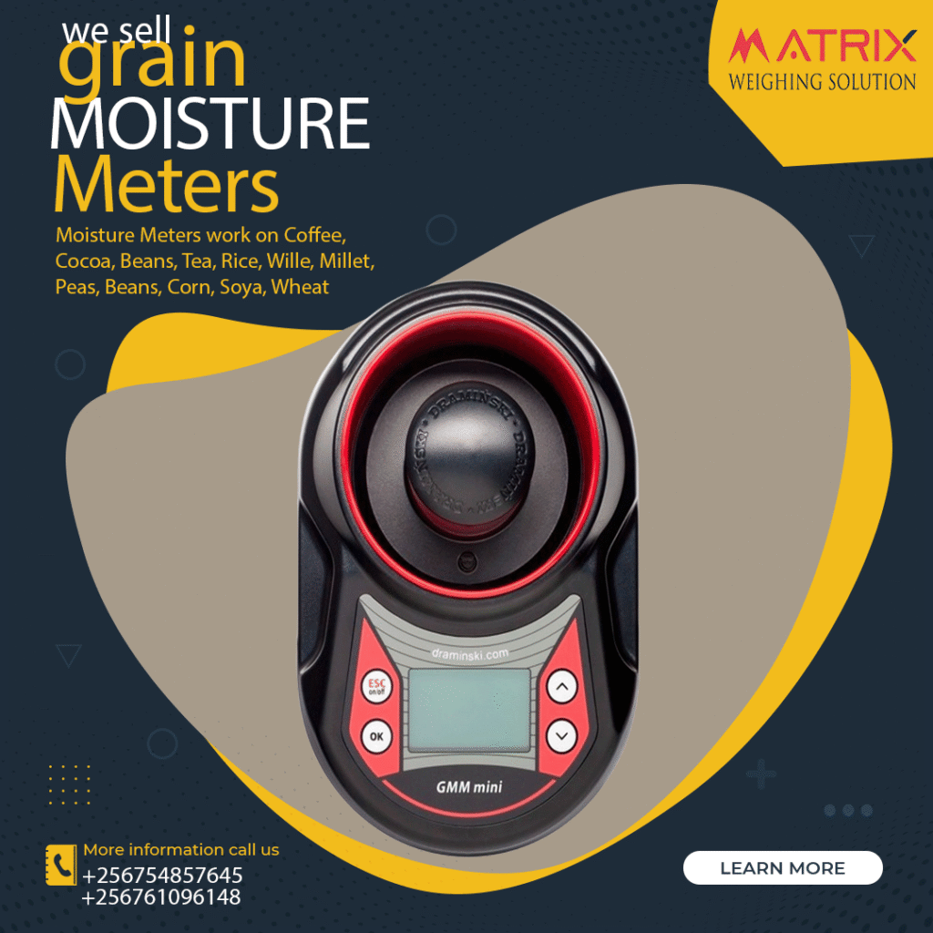 Digital Moisture Meter for Multiple Grains, Sinar-Style Portable Tester