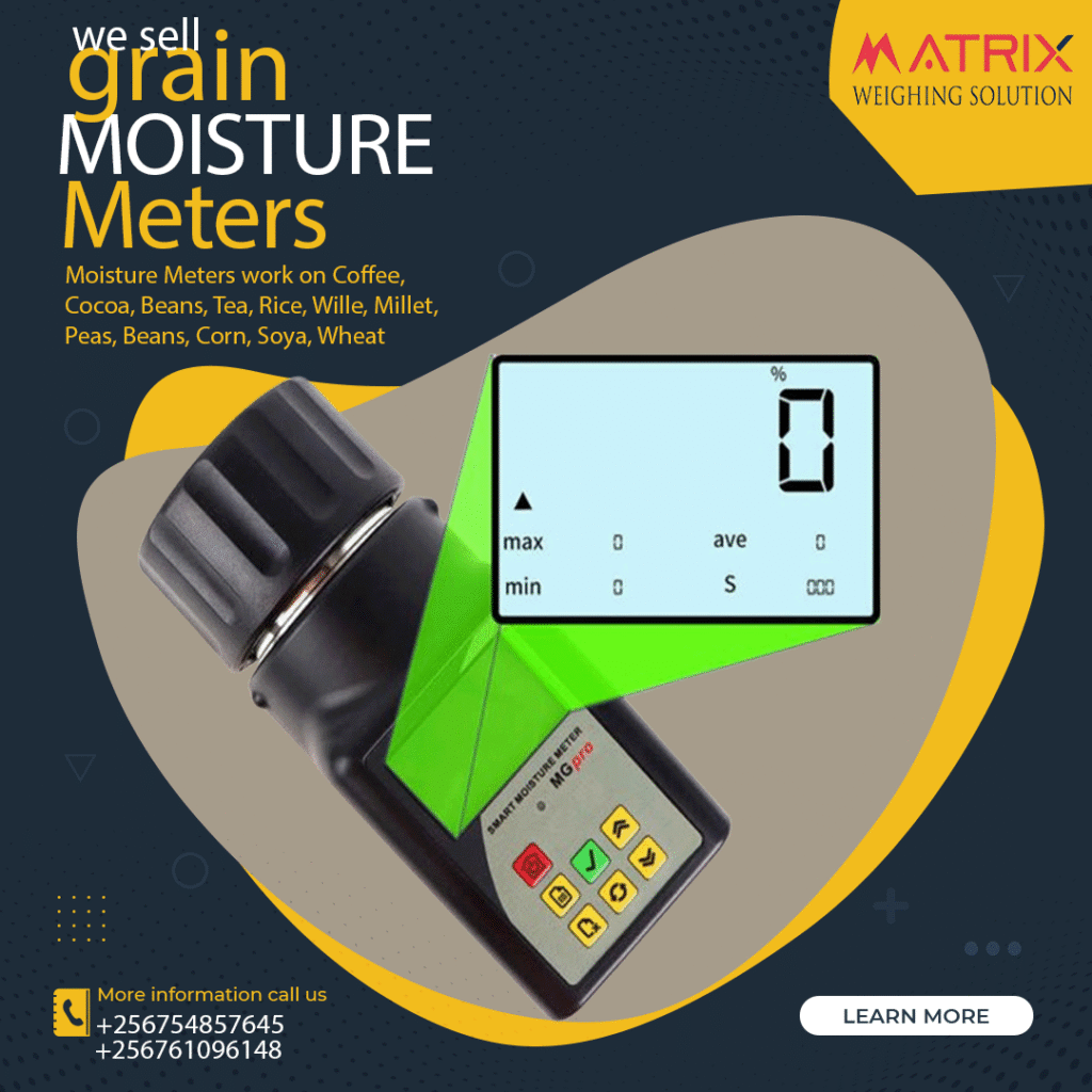 Multi-Crop Grain Moisture Analyzer, Digital Tester for Cereal Farming
